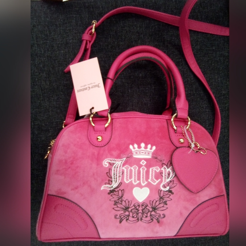 Juicy's Pretty Pink Velour Purse! - Picture 2 of 5